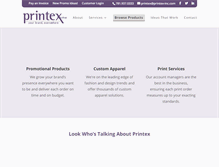Tablet Screenshot of printex-inc.com